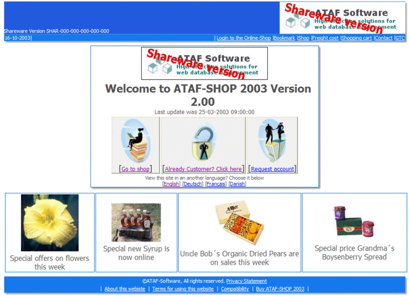 ATAF-SHOP Screenshot